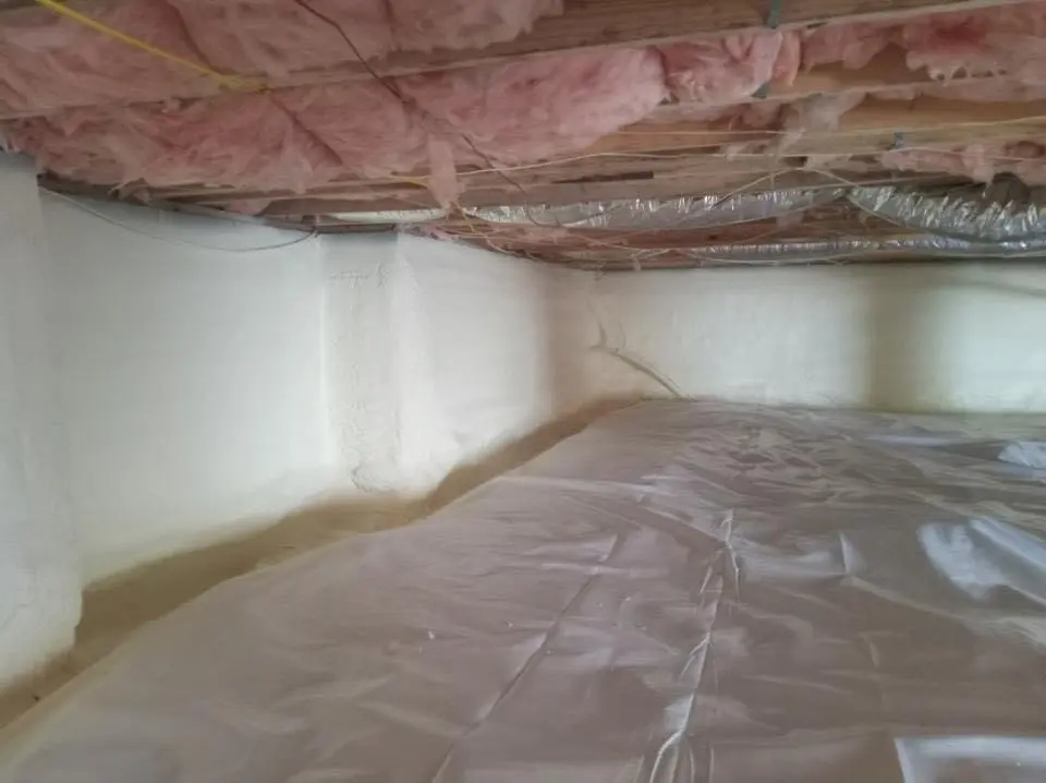 Crawl space encapsulation with closed-cell spray foam for Spray Foam Roofing in Marion